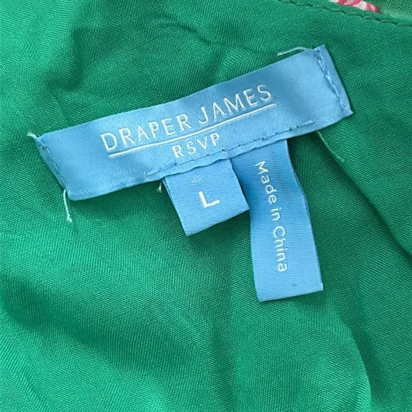 Draper James Green One Shoulder Dress - Picture 7 of 7